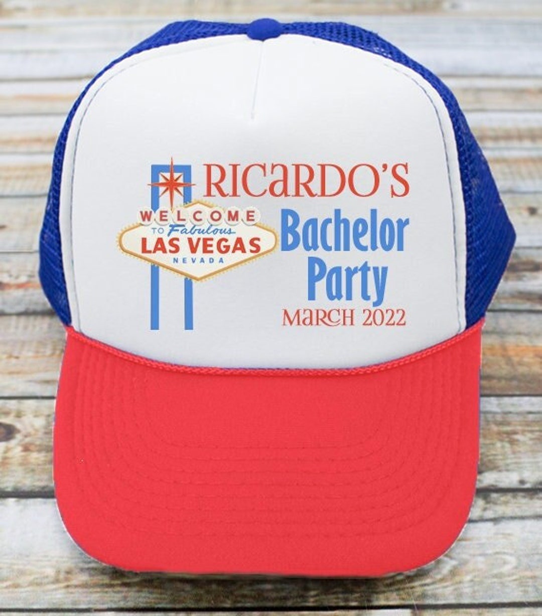 Las Vegas Bachelor Party Trucker Hat Custom Bachelor Party Hats