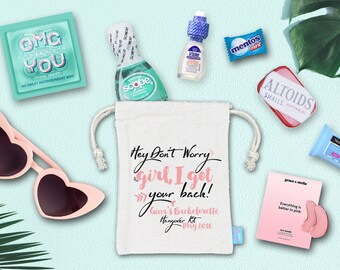 Bachelorette Hangover Kit | Bachelorette Party Bags | Assembled Favor Bags | Bachelorette Goodie Bags | Girls Trip Favor