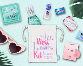 Bachelorette Hangover Kit | Bachelorette Party Bags | Assembled Favor Bags | Bachelorette Goodie Bags | Girls Trip Favor
