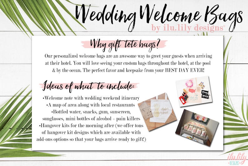 Wedding Welcome Tote Bag Destination Beach Wedding Retro Pineapple Personalized Bags