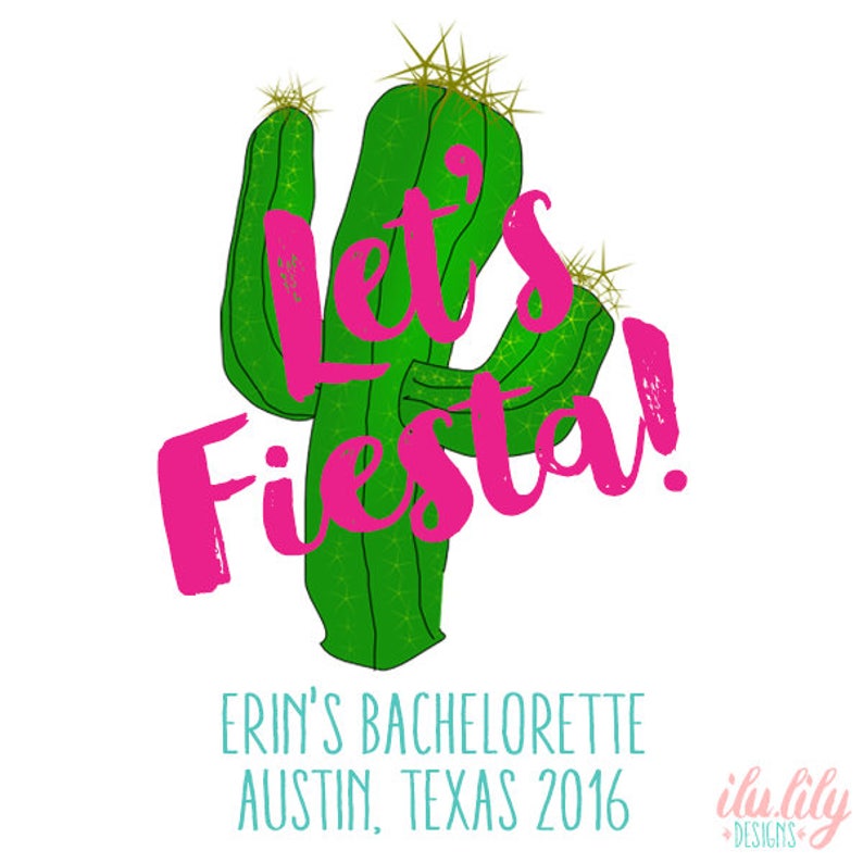 Lets Fiesta Cactus Bachelorette Tote Wedding Welcome Tote Bag image 9