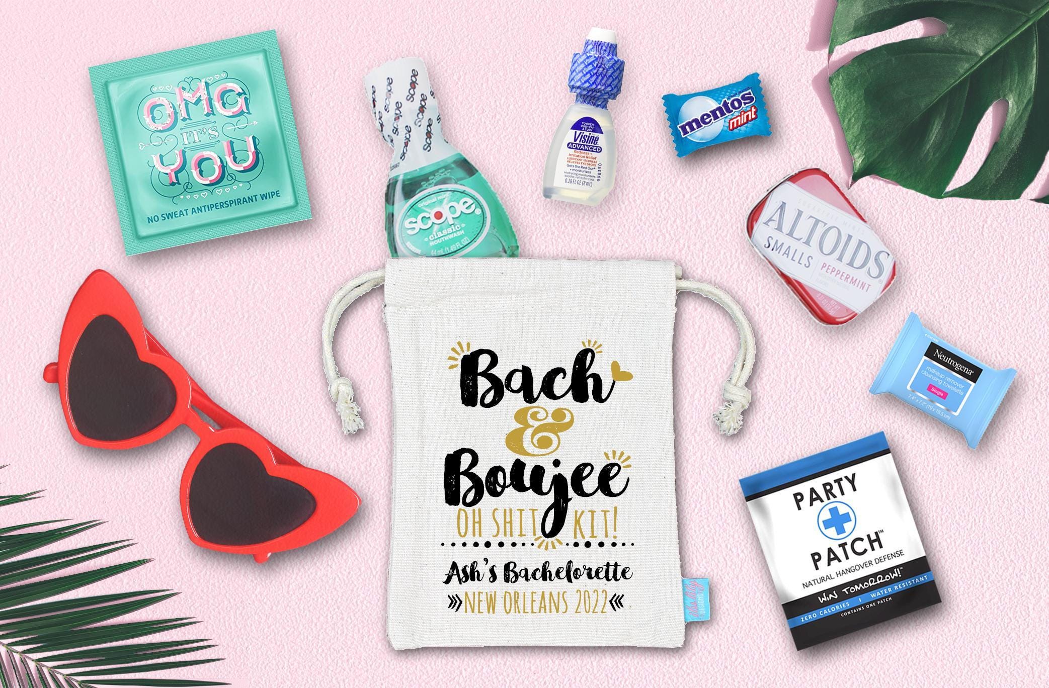 Bach and Boujee Oh Shit Kit Bachelorette Party Hangover Kit 
