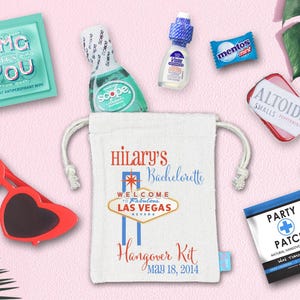 Bolsas para la resaca de despedida de soltera en Las Vegas / Bolsas de recuerdos / Bolsas de regalos para despedidas de soltera / Ideas para despedidas de soltera