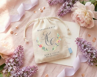 Wedding Hangover Kit Bags | Personalized Wedding Favors | Filled Recovery Kit | Wedding Welcome Bag