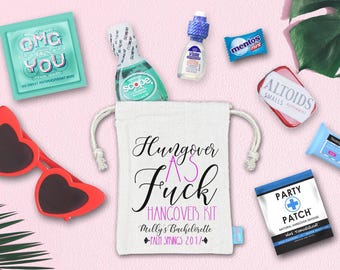 Bachelorette Party Hangover Kit | Assembled Favor Bags