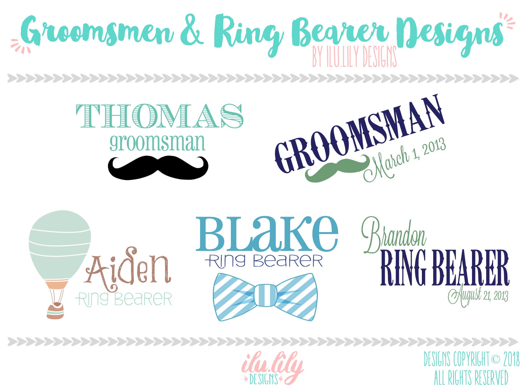 Ring Bearer Personalized Bow Tie Tote- Wedding Party Tote Bags