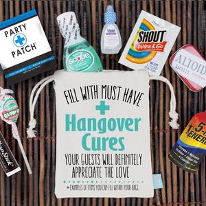 Bachelor Party Custom Caricature Hangover Oh Shit Kit | Custom Photo | Bachelor Party Favor Bag | Assembled | Bachelor Party Ideas image 5