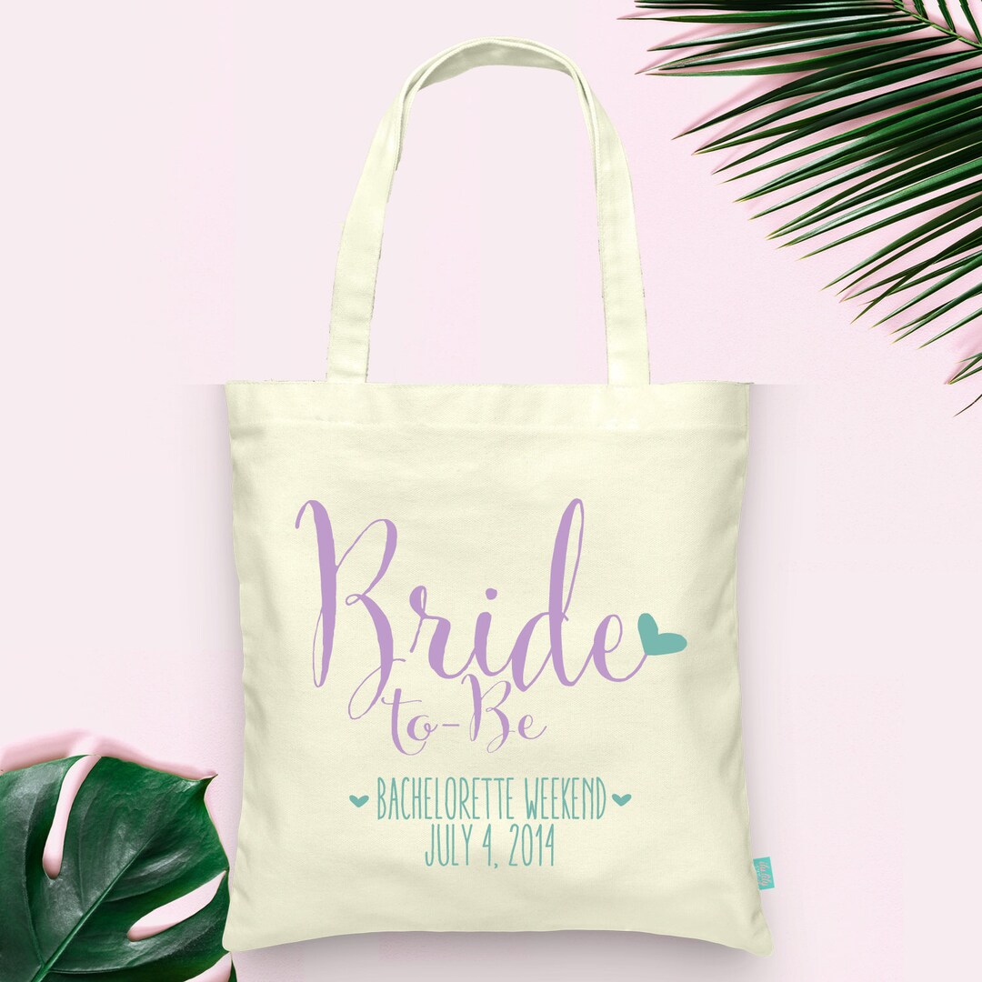 Bride to Be Bachelorette Custom Tote Wedding Tote Bags - Etsy