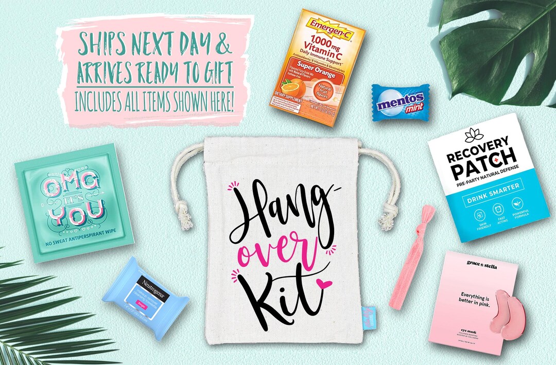 Bachelorette Hangover Kit | Recovery Party Favor Bags - Etsy Canada