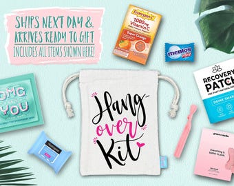 Kit para la resaca de despedida de soltera / Bolsas de recuerdo para la fiesta de recuperación