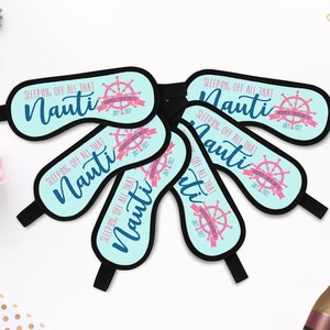 Sleeping Off All That Nauti - Personalized Sleep Masks - Bachelorette Party Favors - Bridesmaid Sleep Mask – Bachelorette Bridesmaid Gift