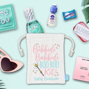 Bibbidi Bobbidi Disney World Bachelorette Gunst Tasche | Mädchen Trip Hangover Kit | Bachelorette Goodie Bag | Bachelorette Ideen