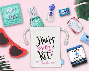 Hangover Kit Bachelorette Party Favor Bag | Hangover Kit | Assembled Favor Bags | Bachelorette Goodie Bags | Bachelorette Ideas