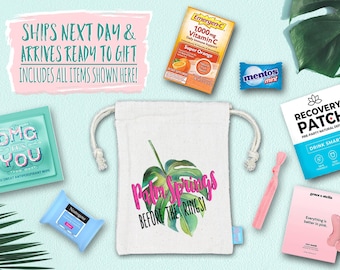 Kit para la resaca de despedida de soltera / Bolsa de recuerdo con suministros