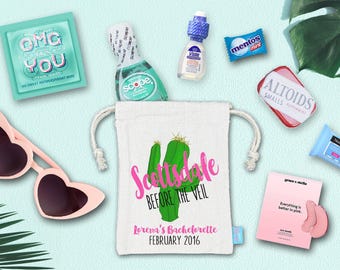 Scottsdale Bachelorette Party Favor Bags | Hangover Kit