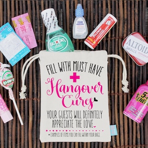 Oh Shit Kit Bachelorette Party Favor Bag Assembled Hangover Kit Bachelorette Ideas Goodie Bags image 8