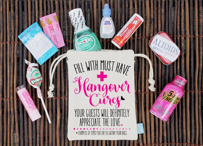 Oh Shit Kit Bachelorette Party Favor Bag Assembled Hangover Kit Bachelorette Ideas Goodie Bags image 8