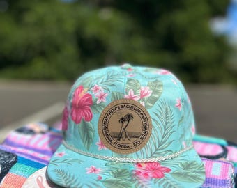 Bachelor Party Hat | Custom Beach Tropical Bachelor Party Hats, Groomsmen Hats for Bachelor Party, Snapback Bachelor Party Hat