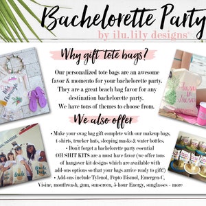 Austin Bachelorette-tygväska: Anpassad bröllopsfestgåva bild 6