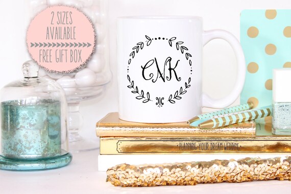 Modern Monogram Mugs