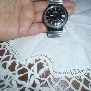 Vintage Men's Timex Automatic Water Resistant Wrist Watch 46650 10878 Runs Great