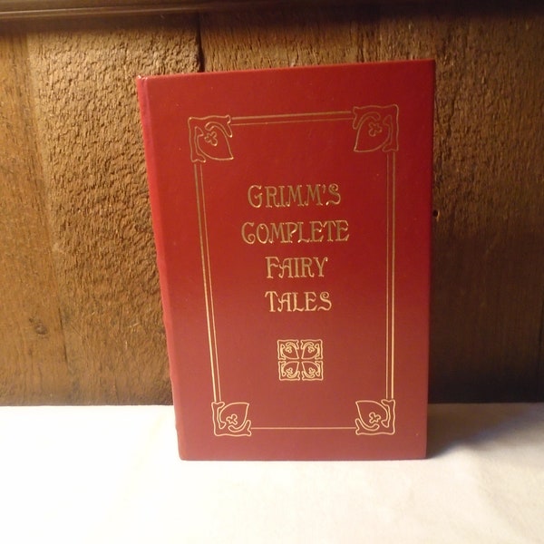 1993 Grimm's Complete Fairy Tales by The Brothers Grimm Leather Bound Classic Book