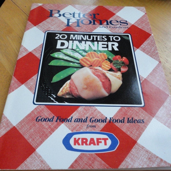 Better Homes And Gardens 20 Minute To Dinner 1987 Cook Book