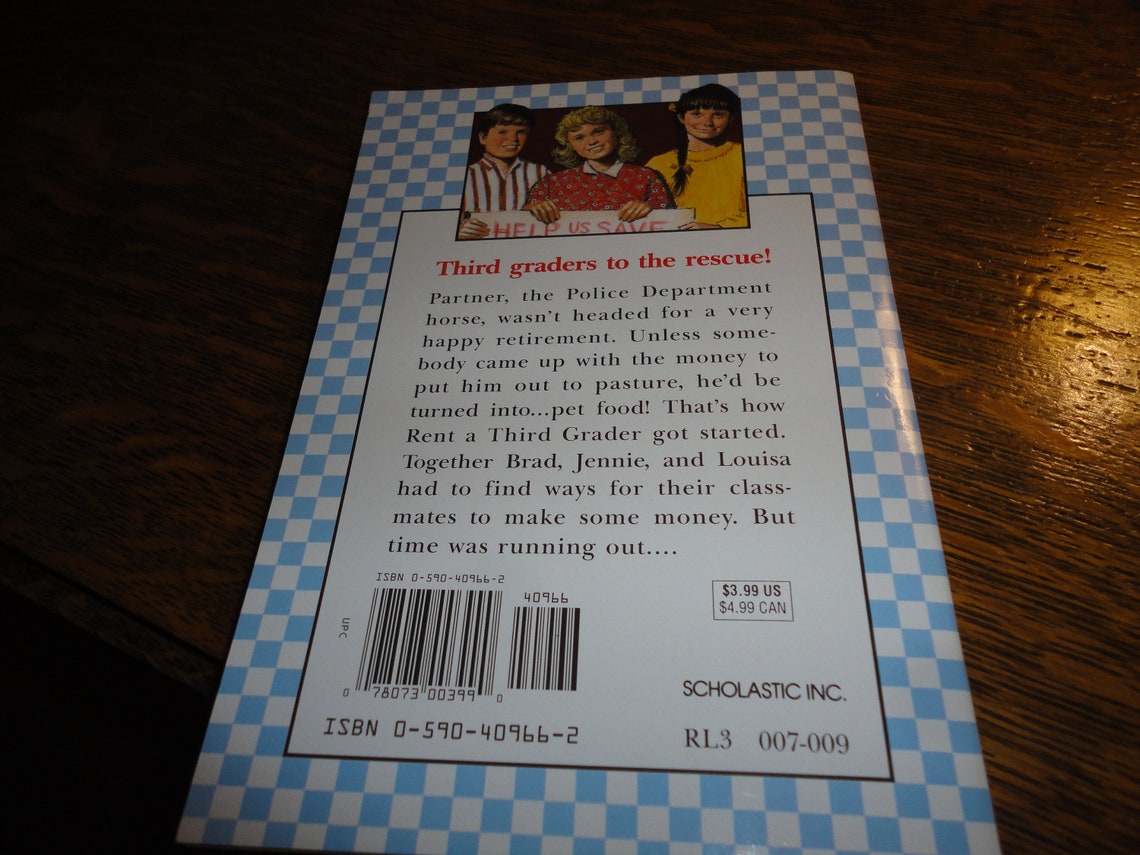 Rent A Third Grader by BB Hiller Etsy