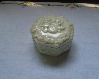 Vintage Lenox The Fruits of Life Octagonal Keepsake Trinket Box
