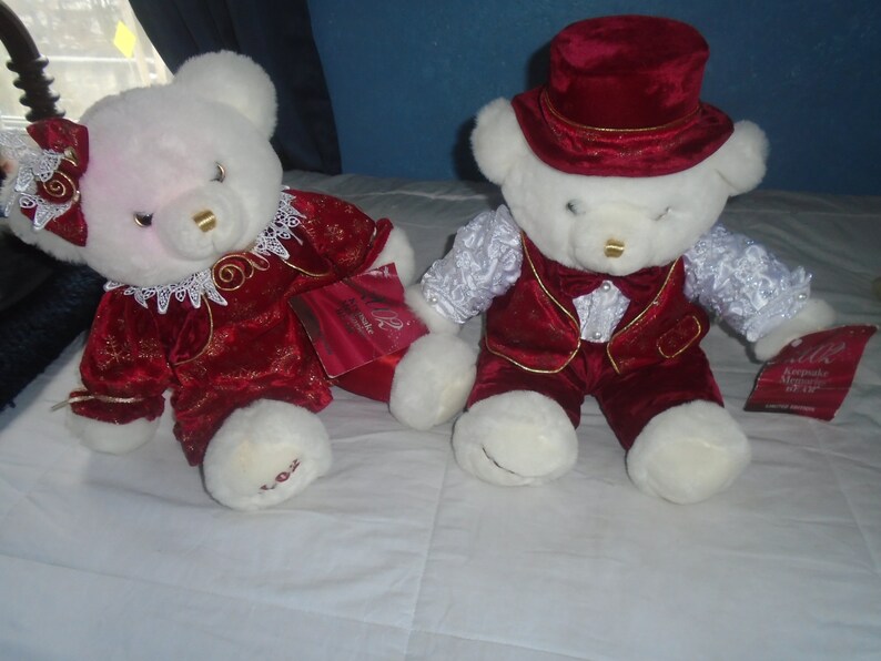 Vintage 2002 Keepsake Memories Bears Set of Two Limited Edition image 7