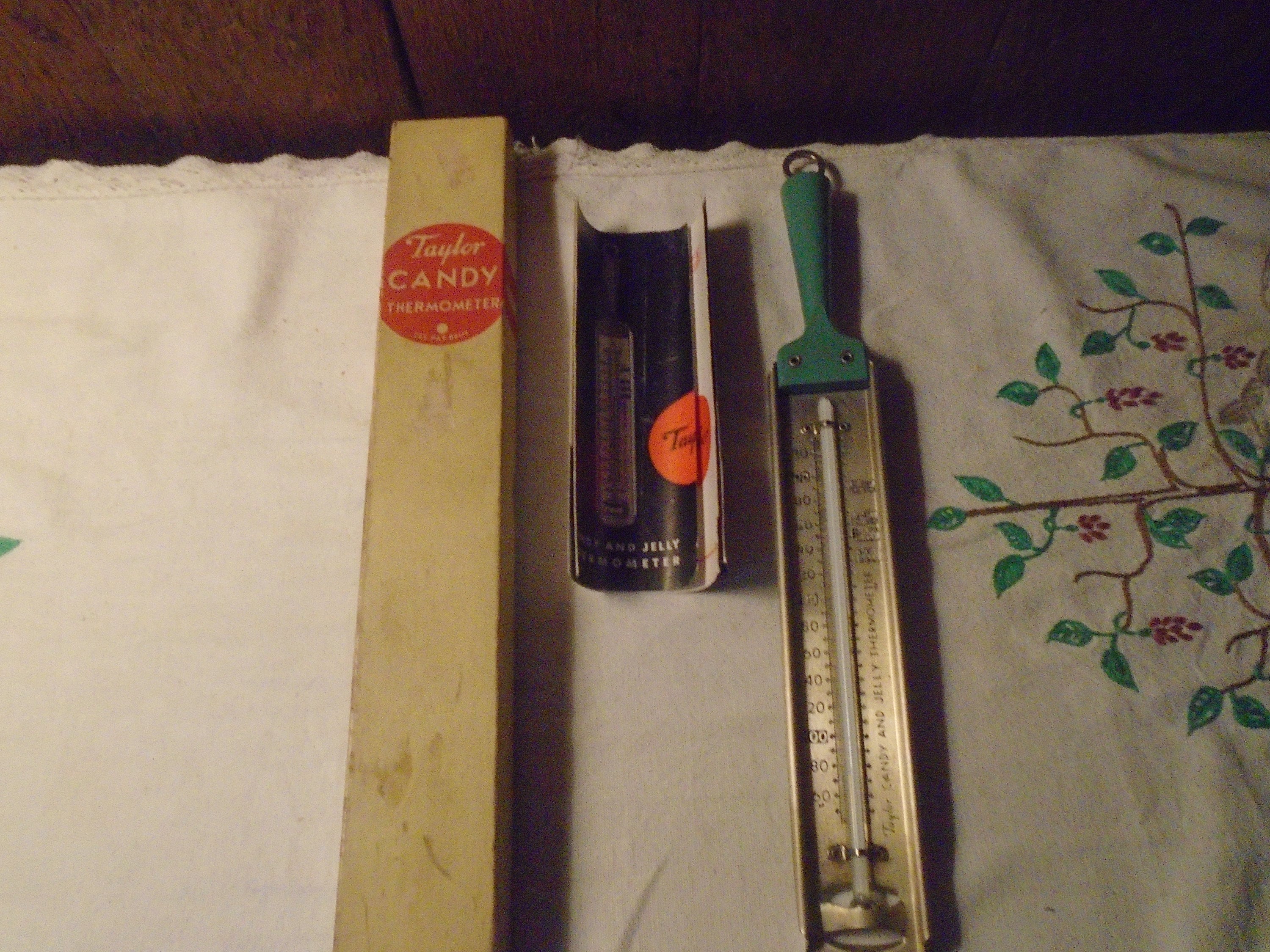 Vintage Taylor Candy Jelly Thermometer Original Box With Candy Recipes 