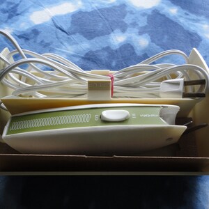 Vintage Sears Electric Scissors: Avocado Green Craft Tool bild 3