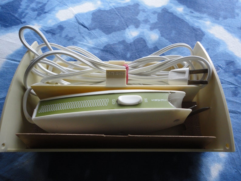 Vintage Sears Electric Scissors: Avocado Green Craft Tool bild 3