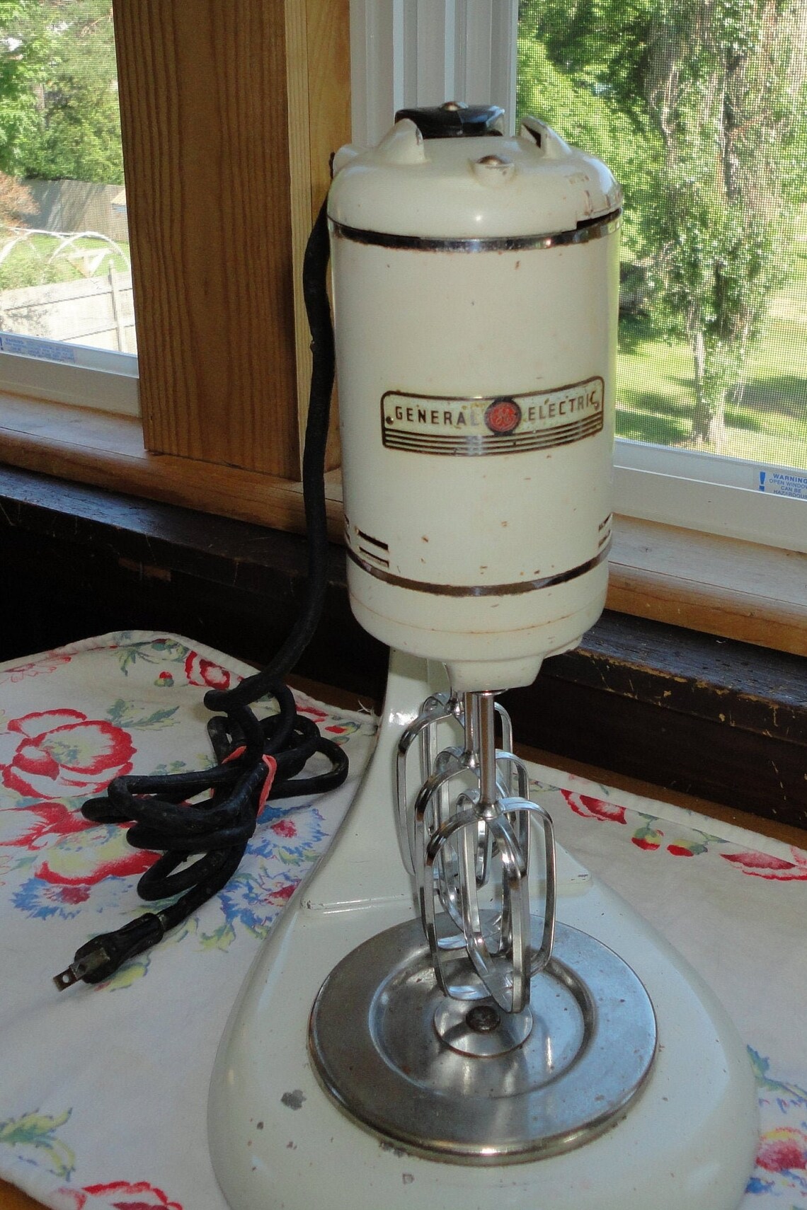 Vintage General Electric Stand Mixer Triple Beaters Etsy