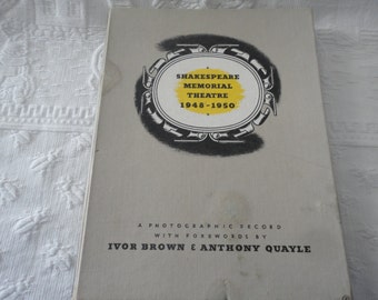 Shakespeare Memorial Theatre Hard Cover Book 1948-1950 Photographic Record