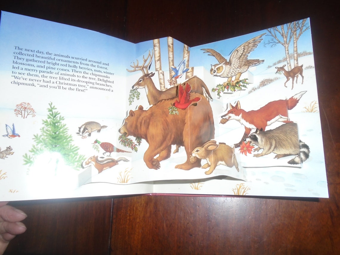 The First Christmas Tree Pop up Book Treasury Collection Etsy