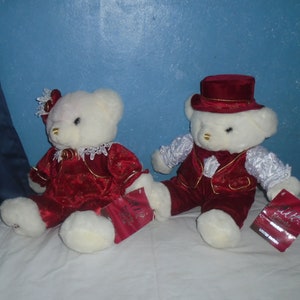 Vintage 2002 Keepsake Memories Bears Set of Two Limited Edition image 3