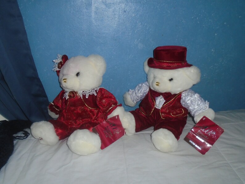 Vintage 2002 Keepsake Memories Bears Set of Two Limited Edition image 3