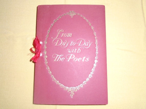 Antique Poetry Book: From Day to Day with The Poets, 1st Edition, 1914 Postcards