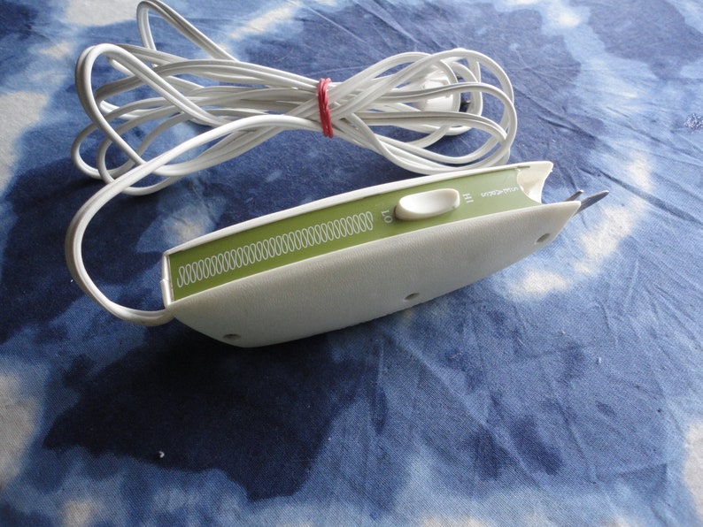 Vintage Sears Electric Scissors: Avocado Green Craft Tool bild 5