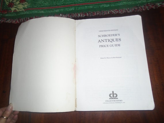 Schroeder's Antiques Price Guide Paperback Book Catalog Nineteenth