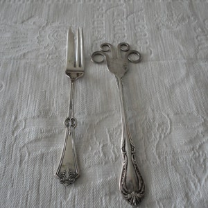 Silver Plated Wm.A Rogers A1 Plateado Omsa Mexico Spatula Cake Fork image 1