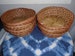 Woven Basket Bowls Set of 8 Made in Philippines Brown with Red 