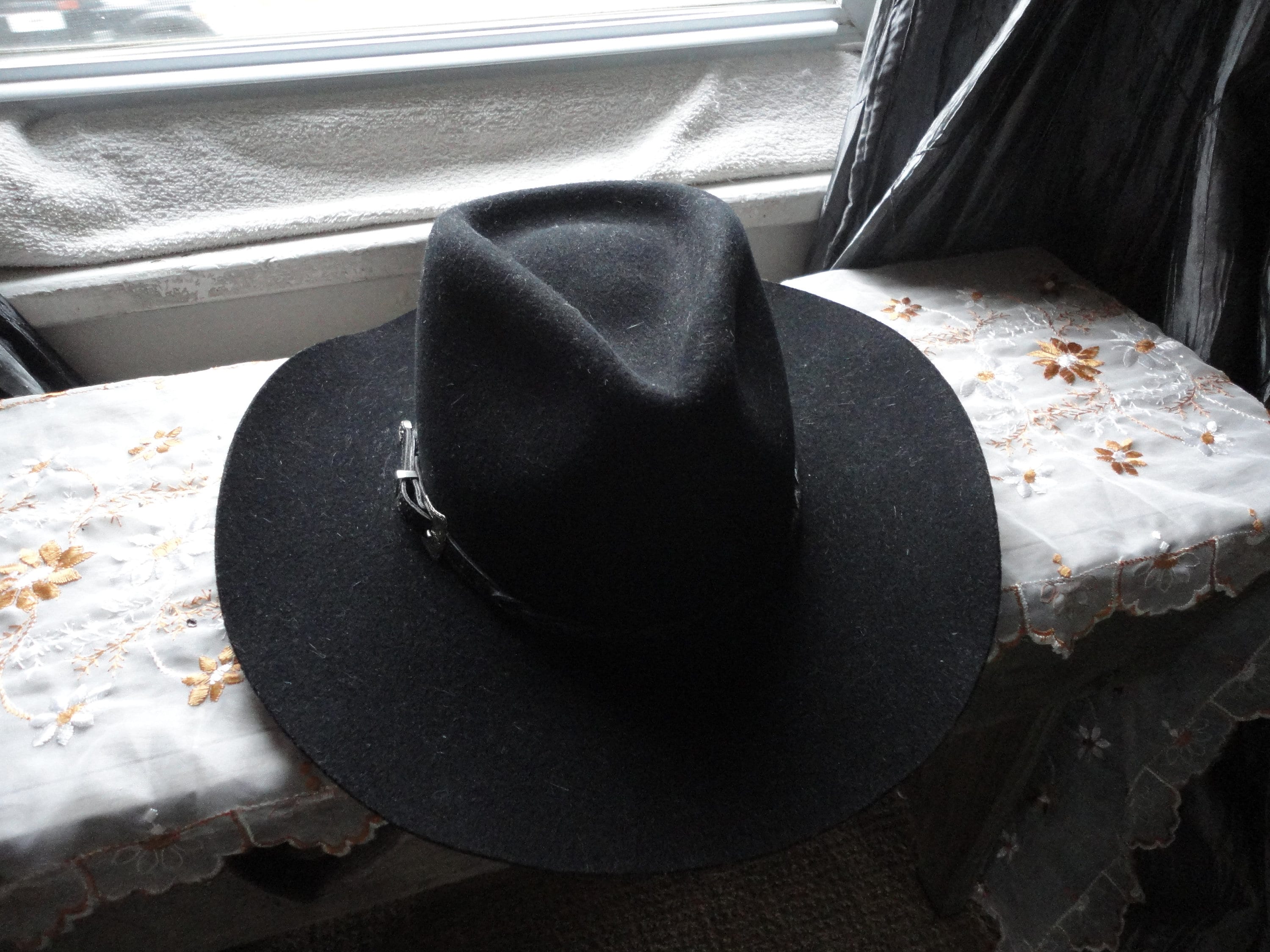 Black Stetson Pony Express Cowboy Hat Size 7 Pure Wool | Etsy Singapore