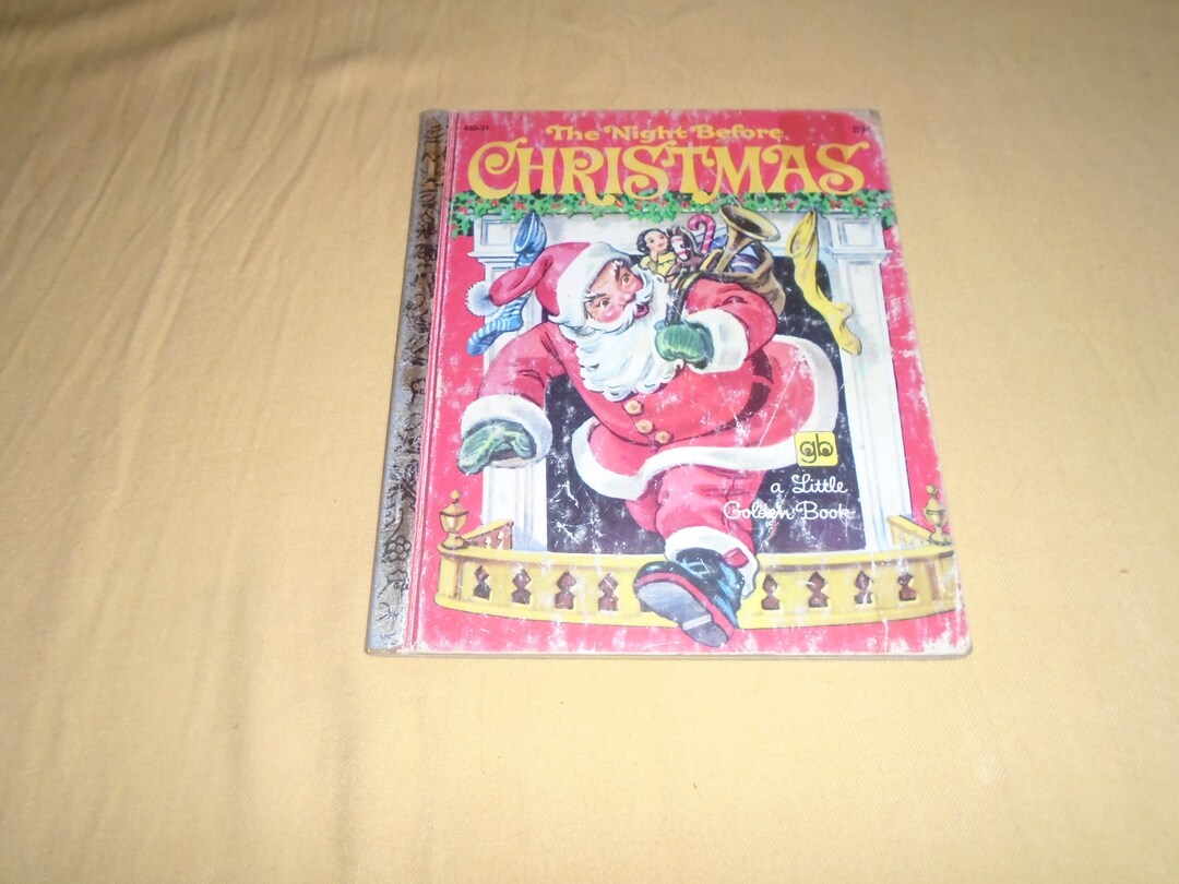 The Night Before Christmas Little Golden Book by Clement C. Moore - Etsy