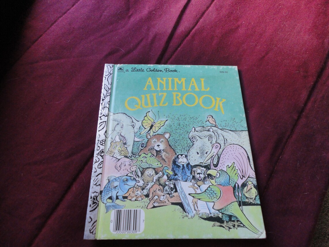 Animal Quiz Book Little Golden Book by Edith T. Kunhardt Etsy