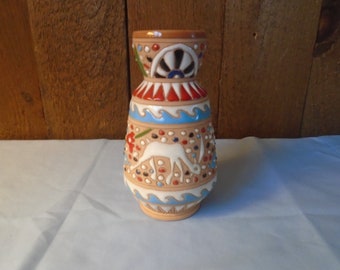 Vintage Greek Signed Spathas Keramik Archagelos Rhodes B 8 Decorative Vase