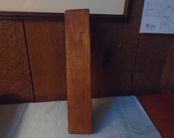 Vintage Wooden Handmade Long Matchstick Holder Fireplace Mantle Decor