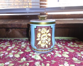 Vintage Murray Allen Candy Tin: Honeysuckle Floral, Made in England