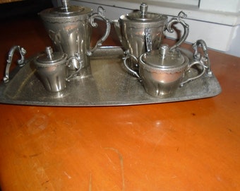 Vintage Tea and Coffee Tray Set